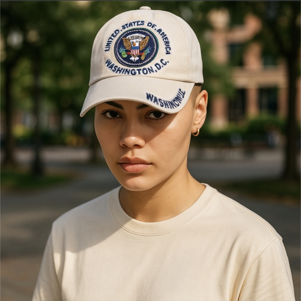 Seal of President, Washington DC Grey Baseball Cap Hat